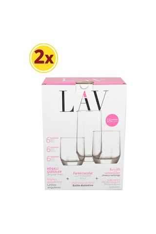 Lav Diamond 36 Parça Meşrubat Bardağı Seti