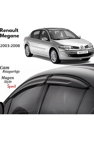 Renault Megane 2 Sedan Uyumlu Cam Rüzgarlığı 2003-2008 Arası Uyum