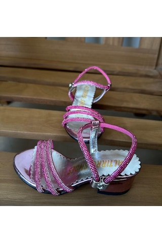 Gala Taş İşlemeli Çocuk Topuklu Ayk. Fuşya
