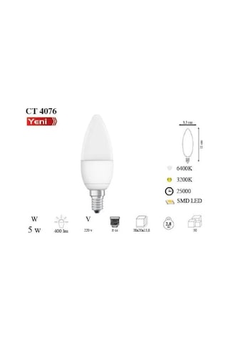 E 14 Duylu Led Ampul Ince Duylu Led Ampul Avize için Led Ampul