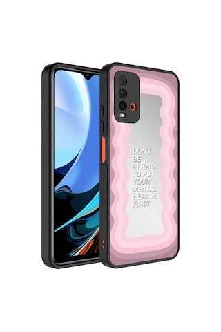 Xiaomi Redmi Note 9 4g Kılıf Aynalı Desenli Kamera Korumalı Parlak Zore Mirror Kapak - Süper Anne