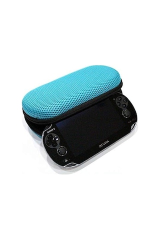 Ps Vita 1000 Ve 2000 Modeller Uyumlu Taşıma Çantası Mavi Case Ba