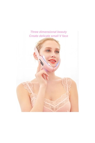 Artfulabode Yüz V-yüz Ve Terapi Sıkılaştırma Şekillendirici Mikroakım, Masaj Led Isıtmalı Geeroyoo Cihazı: Beyaz Pz Beyaz