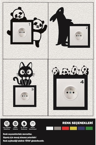 Dekoratif Priz Kenarı Süsü Ahşap Priz Çerçevesi