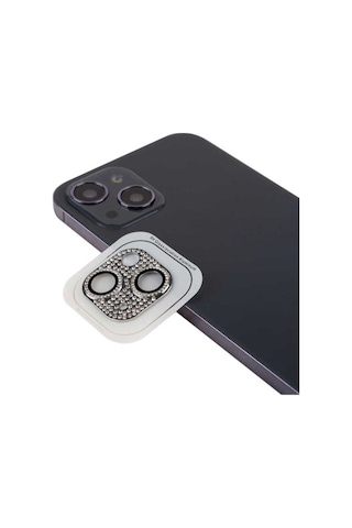 Apple Uyumlu iPhone 13 Mini Zore Cl-08 Kamera Lens Koruyucu Gümüş