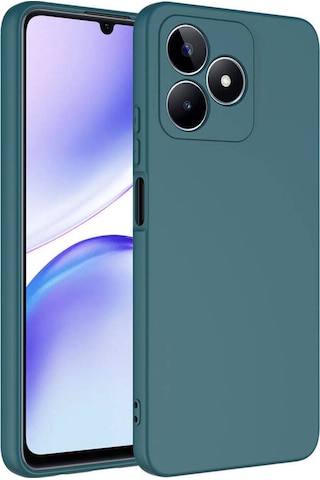 Realme C53 Uyumlu İçi Kadife Kamera Korumalı Renkli Silikon Kılıf