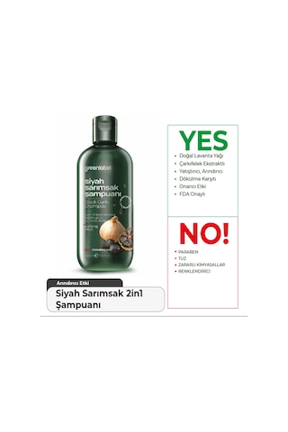 Greenlabel Siyah Sarımsak Şampuanı 400ML
