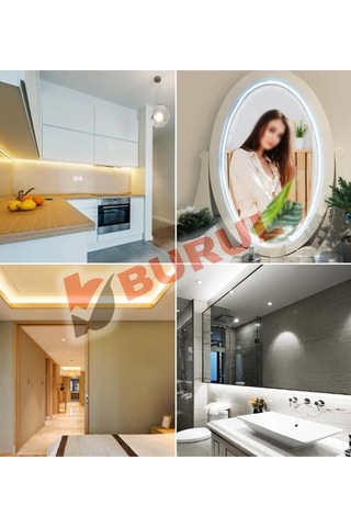 5 Metre Esnek Neon Led Şerit Dimmer Kumandalı Dekoratif Aydınlatma Seti Sb-6538 Sarı
