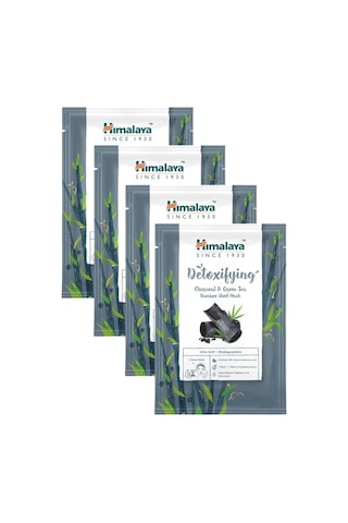 Himalaya Aktif Kömür & Yeşil Çay Etkili Kağıt Yüz Maskesi 4 x 30 G