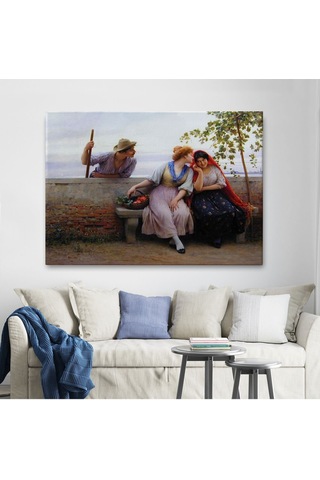 Es10 Özel Tasarım, Dekortif BaskıKadınları Taciz Eden Adam Tablosu-6526 (125 x 210)
