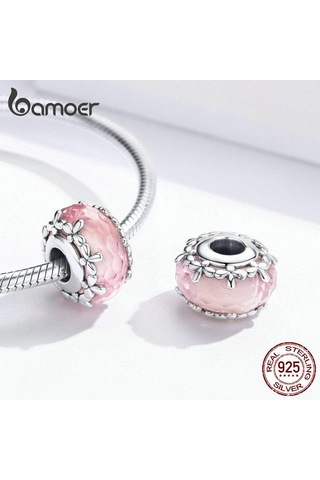 Bamoer Otantik 925 Ayar Gümüş Kolye Benzersiz Floret Kolye Yeni Varış Takı Kadınlar Için Gümüş