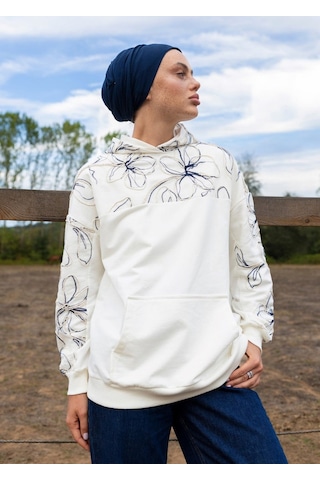 Mayovera Sweatshirt Ekru Keten Ekru