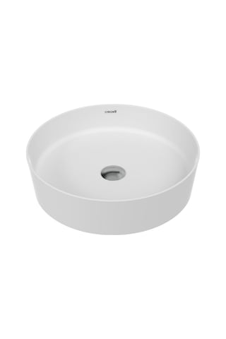 Creavit Loop LP145 Yuvarlak Masa Üstü Çanak Lavabo Extra Mat Beyaz 45 CM