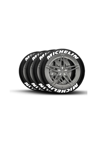 Lastik Yazısı Michelin Ürün 4 Adet Motorsiklet Ve Araba Sticker