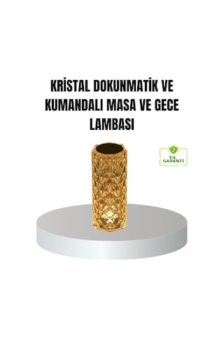 Kristal Rgb Led Li Kumandalı Masa Ve Gece Lambası Renkli Işık Modlarıyla Şık Dekoratif Aydınlatma Çokrenkli