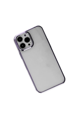 Newface Apple, Uyumlu iPhone 13 Pro Kılıf Element Silikon Semeglbl - 19 - Mor