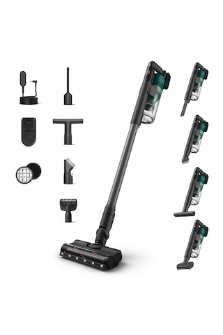 Philips XC6456/10 Dikey Şarjlı Süpürge + Philips HDA150/61 Kahve Makinesi