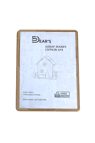Dear's Ahşap Maket Çiftlik Evi 110 X 120 X 115mm