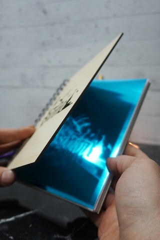 Istanbul Konsept Tasarım Ahşap Kapaklı Defter - Ajanda - Notebook Defter Düz Ahşap Rengi Banu