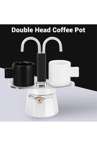 Flybuy Fincan Kahve Makinesi, 100ml Mini Kahve Potu, Çift Kafa Sistemi Diğer