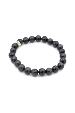 Hakiki Doğal Obsidyen Taşi Bileklik 002 Siyah