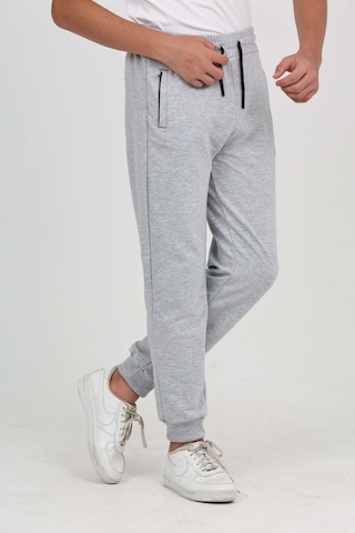 Toontoy Kids Toontoy Erkek Çocuk Baskılı Beli Paçası Lastikli Cepli Basic Jogger Eşofman Altı - 2 İplik Gri