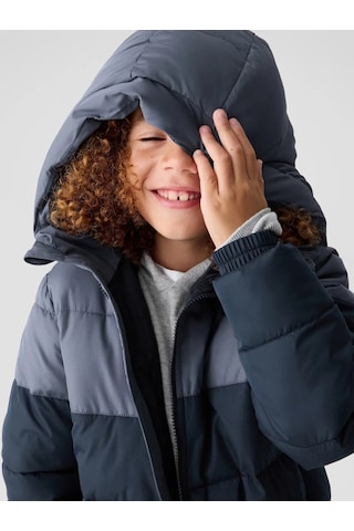 Gap V-warmest Puffer Mont Lacivert