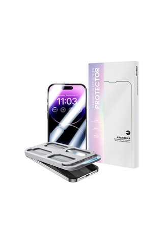 Apple Uyumlu iPhone 14 Benks V Pro Ultra Shield 0.3mm Ekran Koruyucu Uygulama Aparatlı Şeffaf