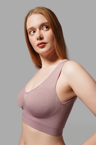 Fit Women Göğüs ı Kalın Askılı Korse Büstiyer 5040 Gül Kurusu