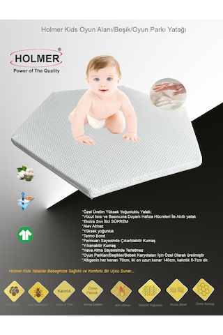 Kids Organik Altıgen Oyun Alanı Yatağı