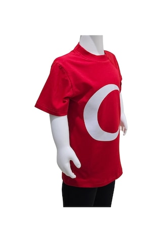 Kostüm Sarayı Ay Yıldız Baskılı Türk Bayraklı Tişört Kırmızı