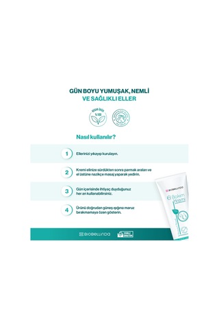 Doğal Nemlendirici El Bakım Kremi Gliserinli & E Vitaminli 75 Ml Vegan