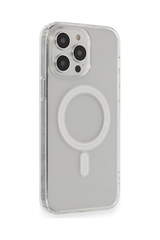 Apple iPhone Uyumlu 14 Pro Kılıf Matte Şeffaf Magneticsafe - Şeffaf 1