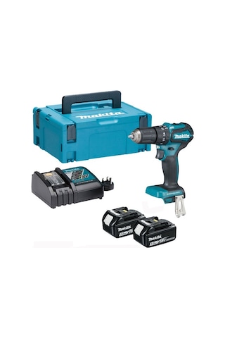 Makita DHP483RFJ 18V 3.0 Ah Li-ion Çift Akülü Darbeli Matkap Vidalama