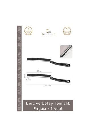 Fırça Profesyonel Ergonomik Dar Alan Fayans Banyo Mutfak Sağlam Derz Detay Temizlik Fırçası - 1 Ade