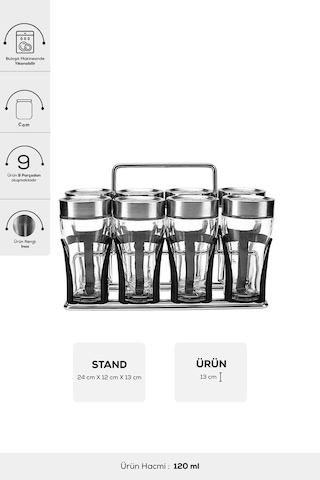 Karaca  Danica 9 Parça Rectangle Baharat Takımı