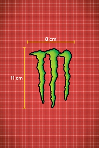 11 X 8 Cm Monster Sticker Motor Araba Kask Laptop Sticker