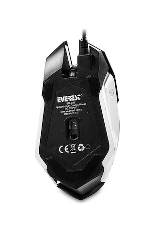Everest SM-G72 Kablolu Işıklı Optik Oyuncu Mouse