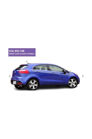 Kia Rio Hb Uyumlu Kasa Krom Cam Çıtası 6 Parça 2011-2017 Pasl