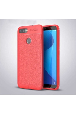 Asus Zenfone Max Plus M1 Zb570tl Kılıf Zore Niss Silikon Kapak Kırmızı