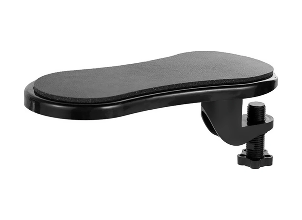 Qingmipy Ergonomik El Omuz Destekçisi - 180 Derece Dönebilen Ofis El Atlama Tabanı - Abs Malzemeyle Dayanıklı Siyah