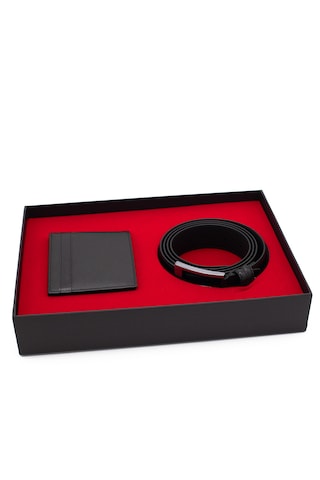 Pierre Cardin Deri Cüzdan & Kemer İkili Set Pc2009-2361ş5r Siyah