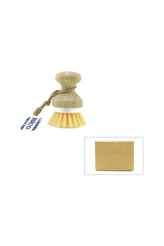 Ahşap Saplı Bulaşık Ve Çok Amaçlı Fırça 9x6 Cm Renkli