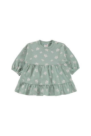 Civil Baby Çiçek Empirme Basic 6-18 Ay Elbise - Haki Soft Haki