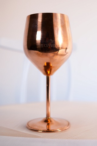 Cuvesta Şık,modern El Yapımı Bakır Kırmızı Kokteyl Bardak 20x8cm Bakır - Gold