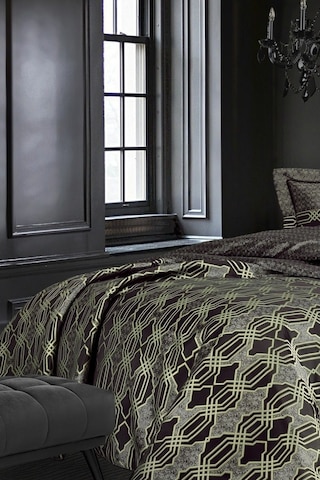 Nazik Home Vienza Siyah Yatak Örtüsü Siyah