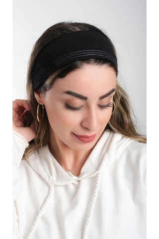 Hürrem Bone Siyah Pratik Hazır Geçmeli Tesettür Bone Viskon Kumaş Sade 3007_0 Siyah