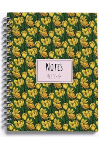 Magnolia-midi 14x20 Çizgili Defter Sarı