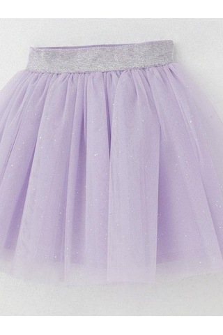 Kız Çocuk Lila Simli Tütü Etek-15494 Lila