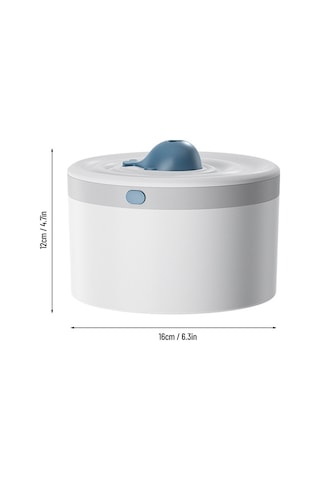 Monyee Usb Şarjlı Balina Nefeslendirici 1.5l Büyük Hacimli Iki Buhar Modu 20db Sessiz Gece Lambası Ev Ofis lik Aromaterapi Cihazı